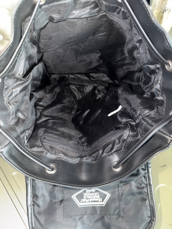 diamond plate buffalo leather backpack Commuter Bag handcrafted from premium quality Buffalo leather Diamond Plate Buffalo Leather Motorcycle